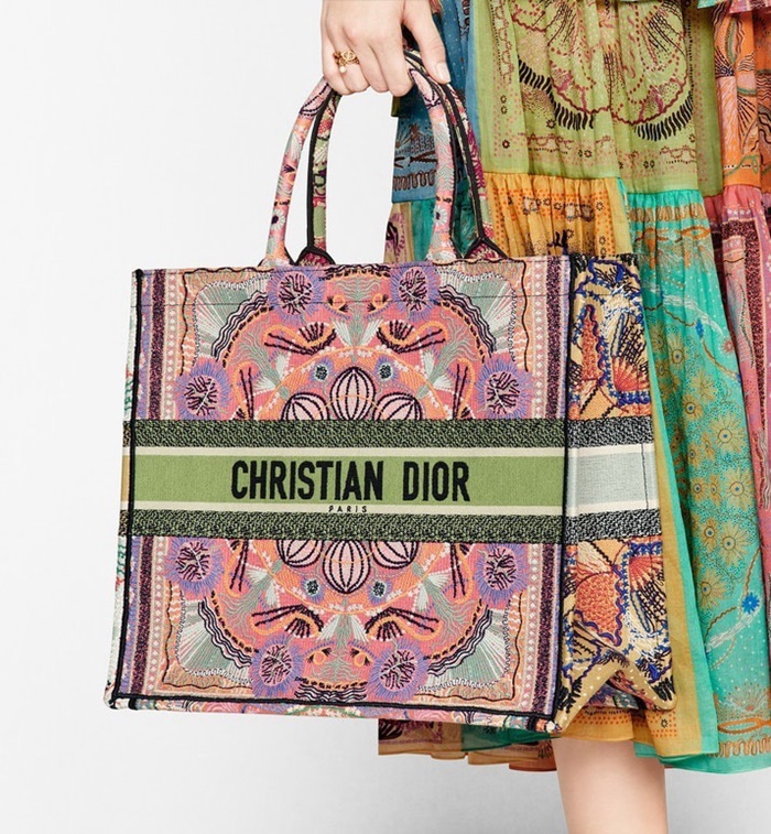 ディオールレディースピンクブックトートバッグo1804