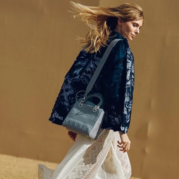 ディオールレディースブルーレディバッグo01801