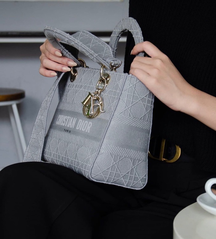 ディオールレディースグレーレディバッグo01802