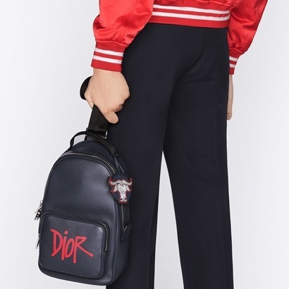 ディオールメンズブラックサドルバッグo01822