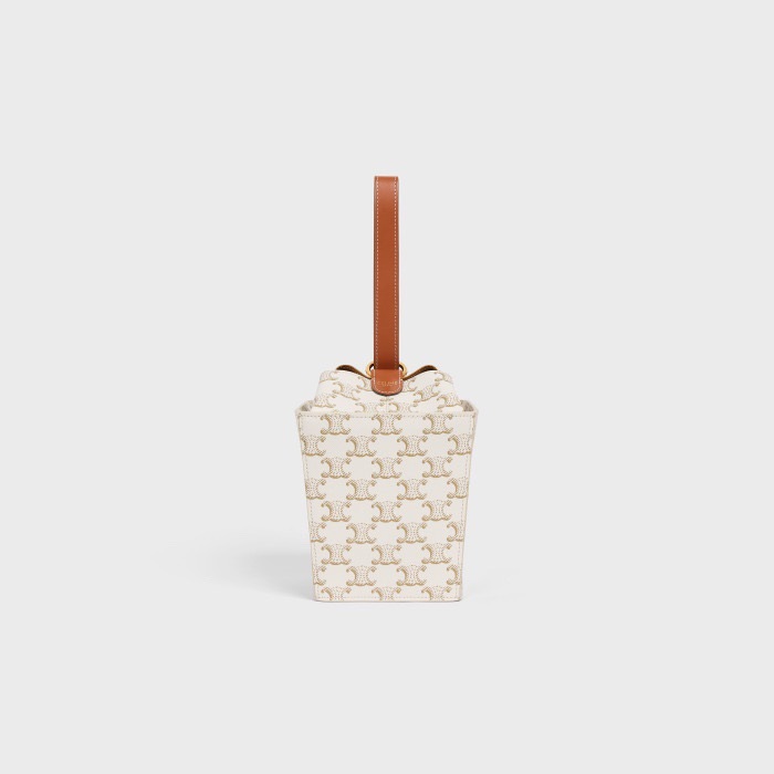 セリーヌレディースホワイトトートバッグl0335