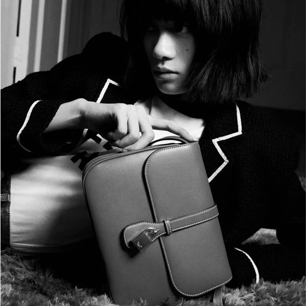 セリーヌレディースブラウンクロスバッグl0364