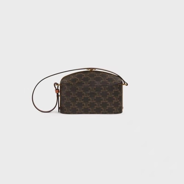 セリーヌレディースブラックショルダーバッグl0372