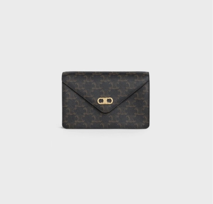 セリーヌレディースブラックショルダーバッグl0375