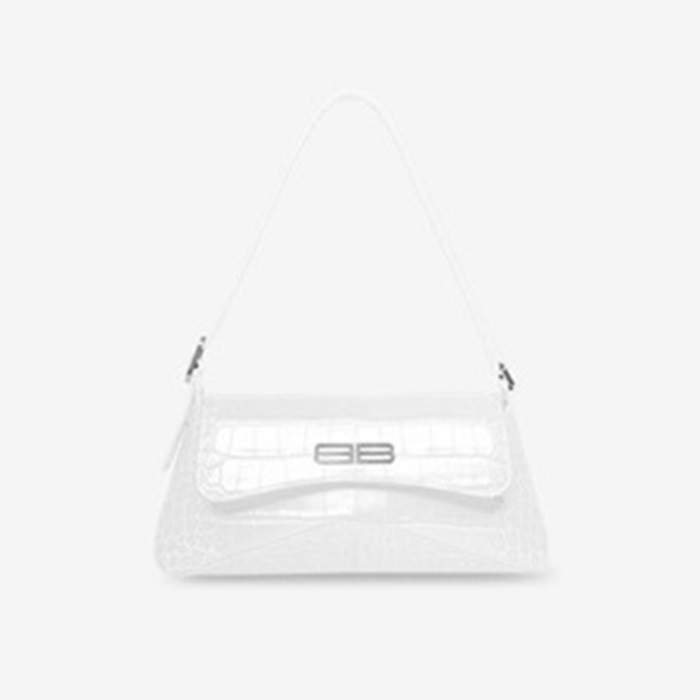 バレンシアガレディースシグネチャーホワイトショルダーバッグl01514