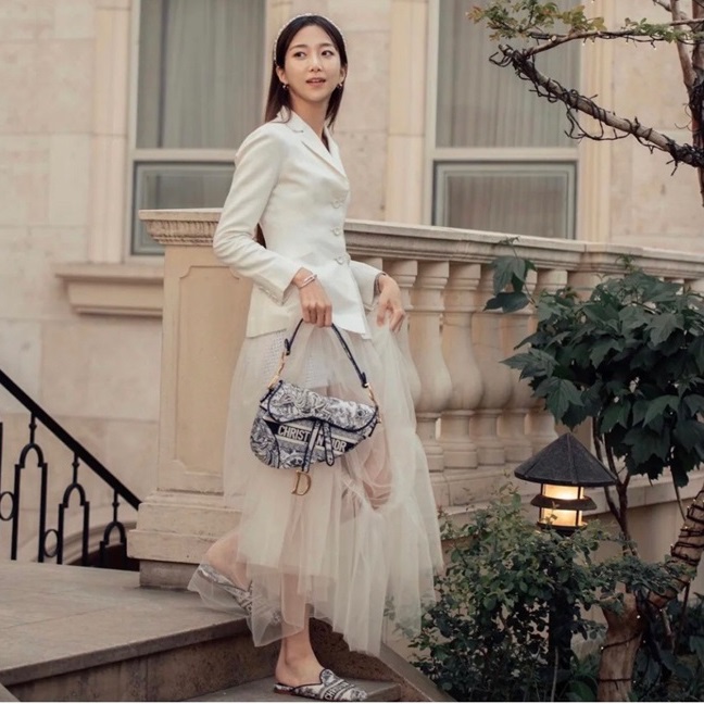 ディオールレディースクラシックブルーサドルバッグo01839