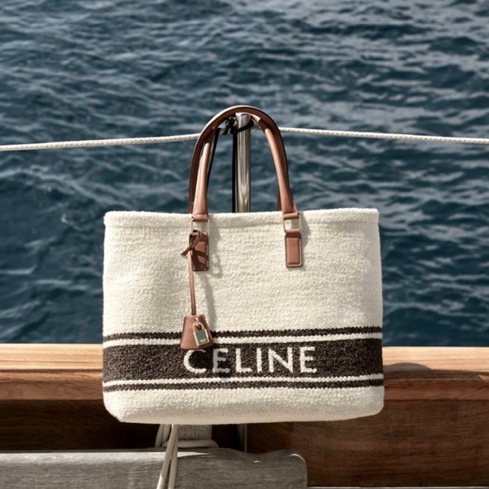 セリーヌレディースグレーカバスバッグl0391