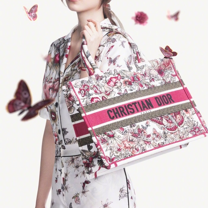 ディオールレディースレッドブックトートバッグo01843