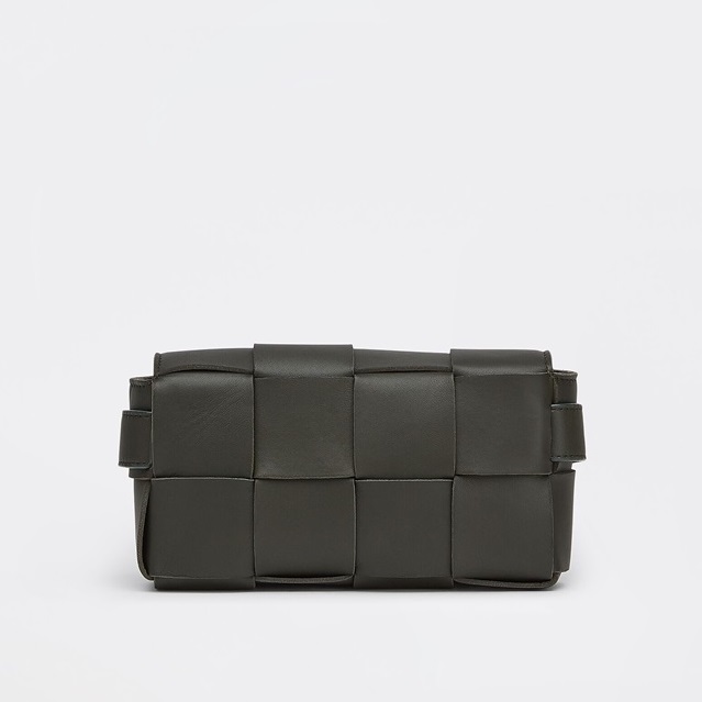 ボッテガヴェネタメンズオリーブカセットベルトバッグ-v0303