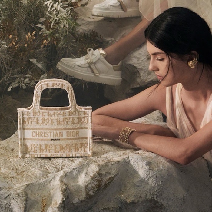 ディオールレディースゴールドミニブックトートバッグo1849