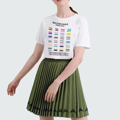 ルイヴィトンユニセックスホワイトクルーネック半袖Tシャツu04863