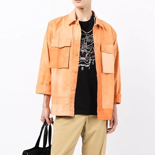 ケンゾーメンズブラッククルーネック半袖Tシャツn0194