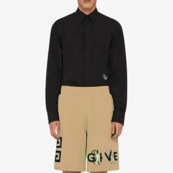 ジバンシィメンズカジュアルブラックショートパンツv0716