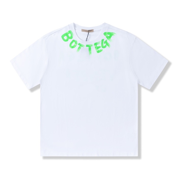 ボッテガヴェネタメンズクルーネックホワイト半袖Tシャツt0308