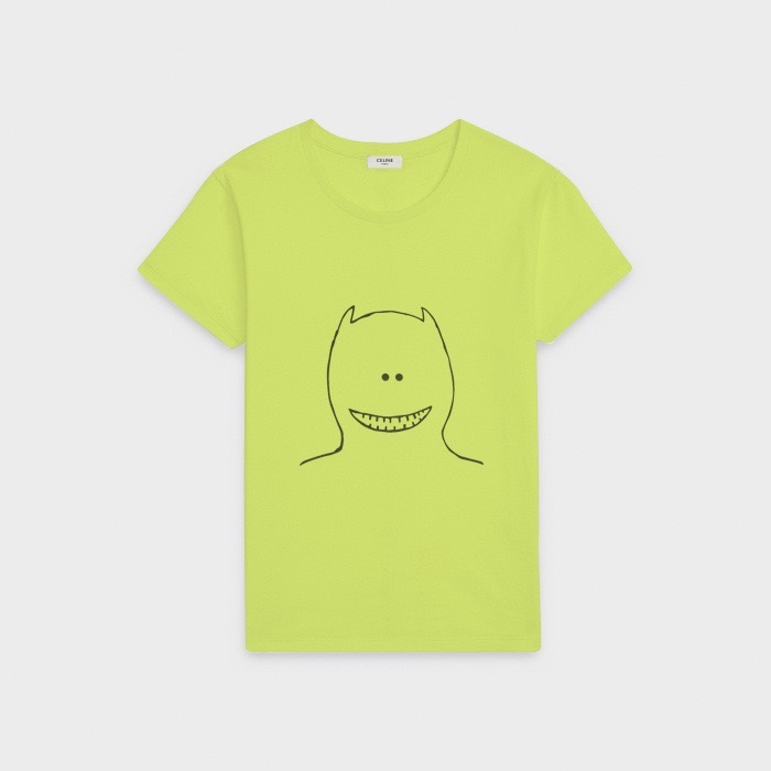 セリーヌメンズクルーネック半袖Tシャツl0412