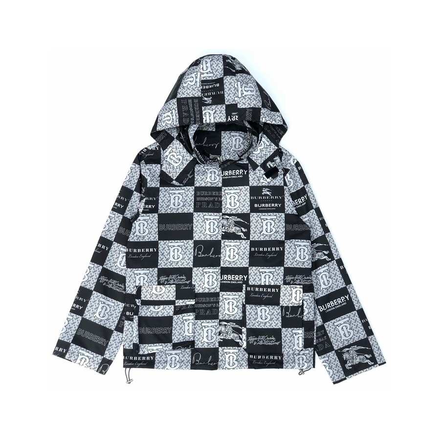 バーバリーユニセックスカジュアルブラックアウターウェアr04362