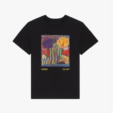 ジバンシィメンズクルーネックブラック半袖Tシャツv0728