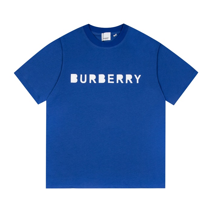 バーバリーメンズブルークルーネック半袖Tシャツr04364