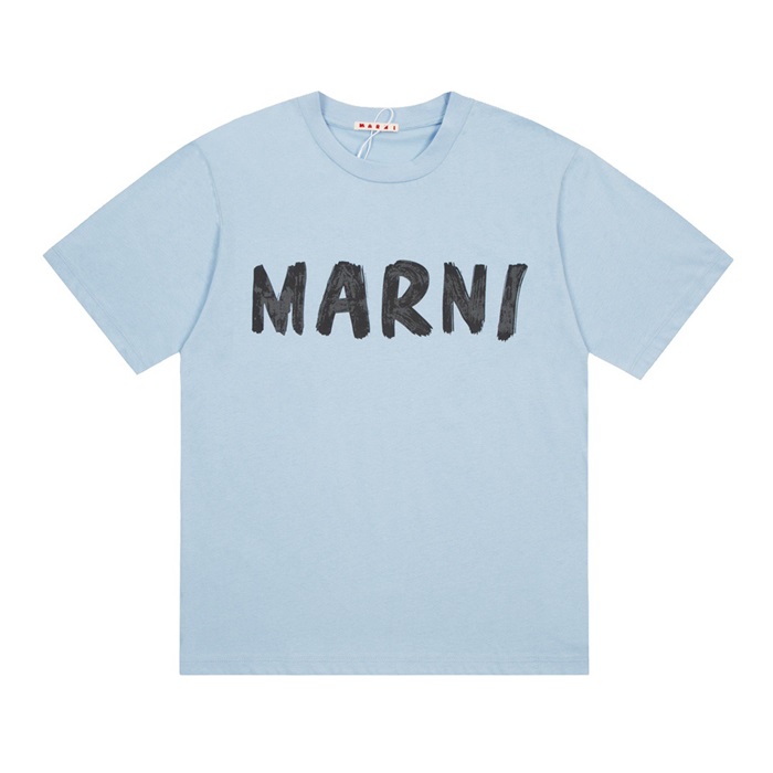 マルニメンズクラシックブルー半袖Tシャツr07
