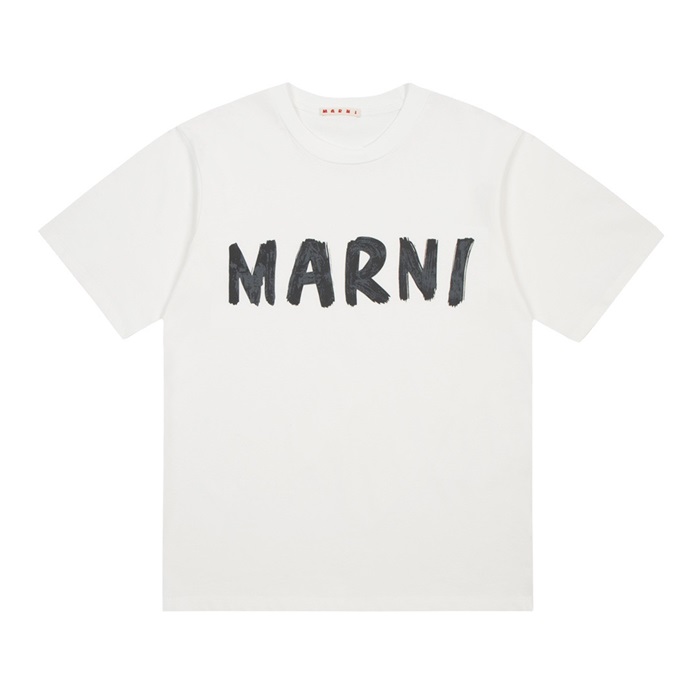 マルニメンズクラシックアイボリー半袖Tシャツr08