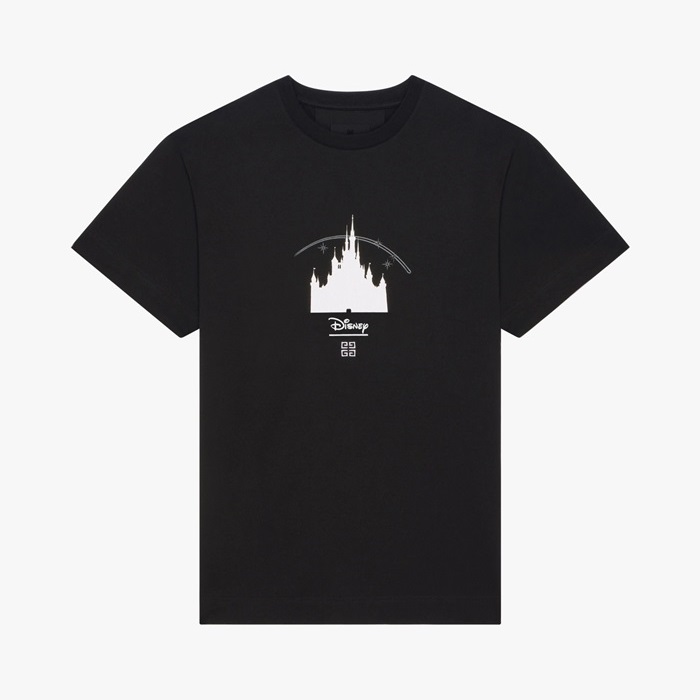 ジバンシィメンズクルーネックブラック半袖Tシャツv0734