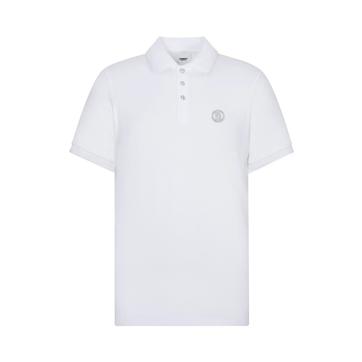 バーバリーメンズホワイトポロ半袖Tシャツr04395