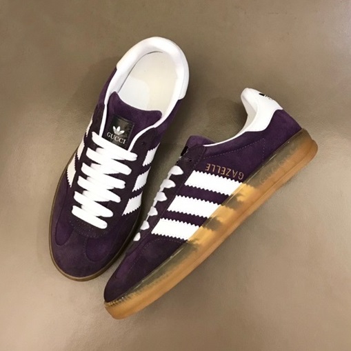グッチユニセックスクラシックパープルスニーカーc04916