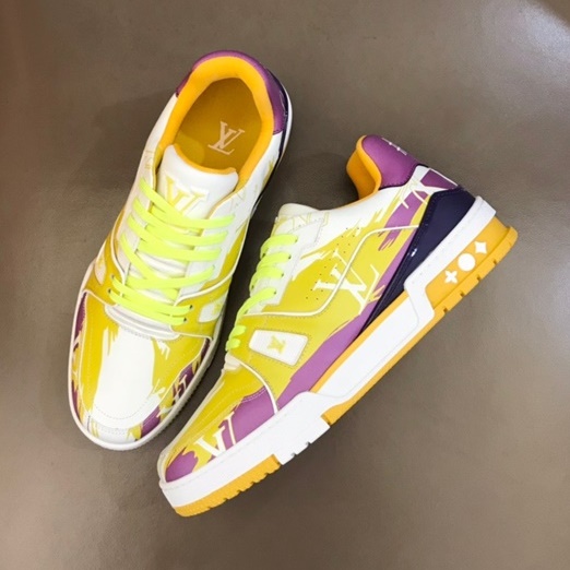ルイヴィトンメンズイエロースニーカーu04953