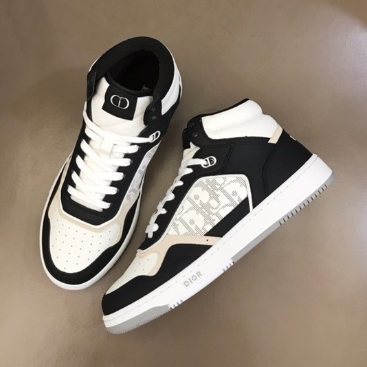 ディオールユニセックスオブリークブラックスニーカーo01880