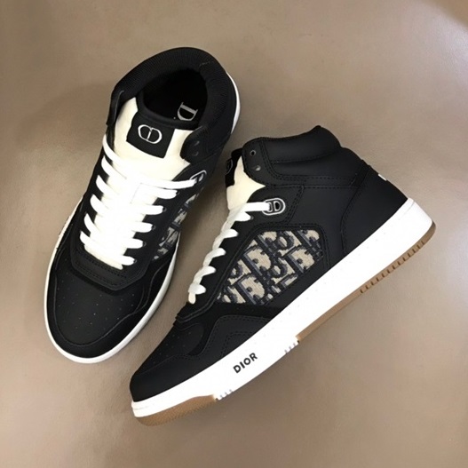 ディオールユニセックスオブリークブラックスニーカーo01881