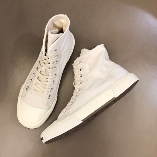 バレンシアガユニセックスクラシックホワイトハイトップスニーカーl01587