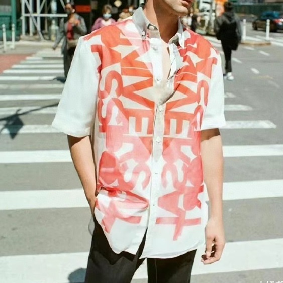 バーバリーメンズレッドポロ半袖Tシャツr04434