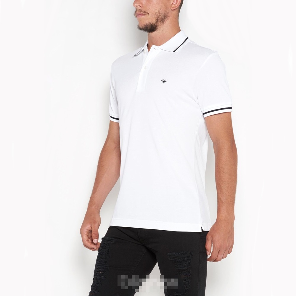 ディオールメンズホワイトポロ半袖Tシャツo01905