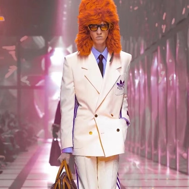 グッチメンズトレンディホワイトジャケットc04143