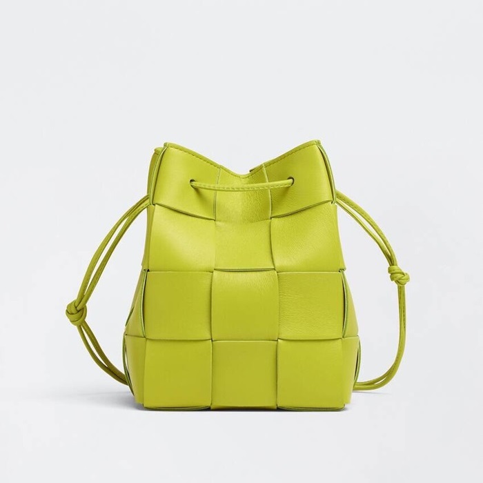 ボッテガヴェネタレディースグリーンバケットバッグv0322
