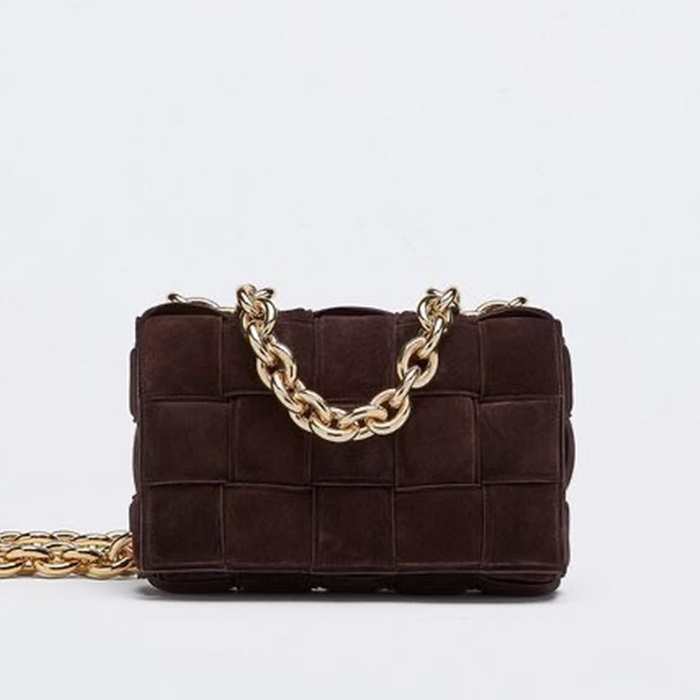 ボッテガヴェネタレディースブラウンカセットバッグv0383