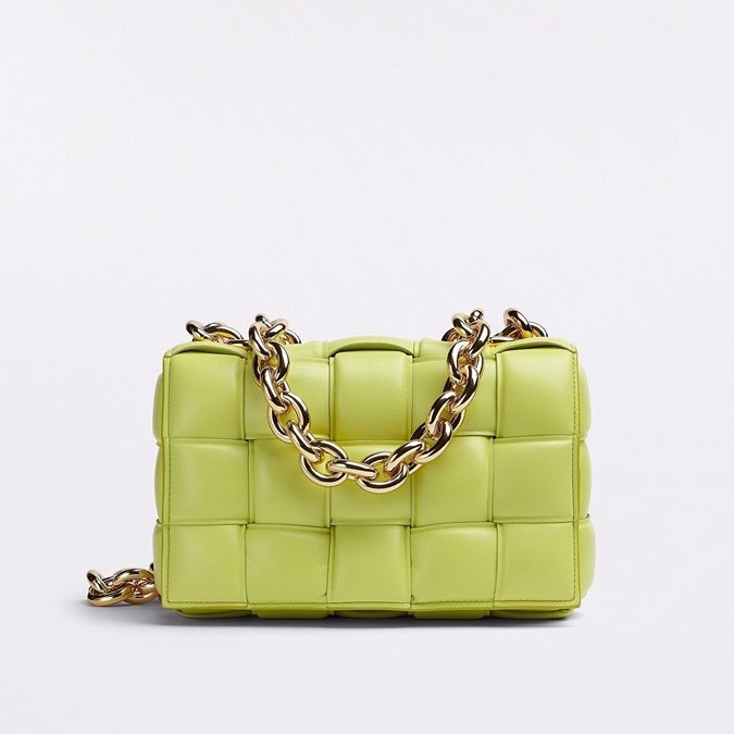 ボッテガヴェネタレディースグリーンカセットバッグv0384