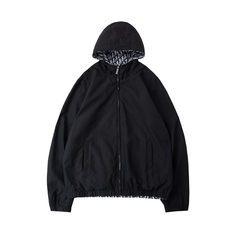 ディオールメンズクラシックブラック両面ジャケットo01925