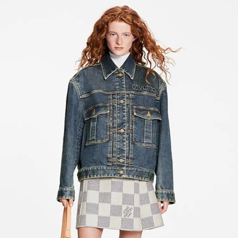 ルイヴィトンレディーストレンディネイビージャケットu05020