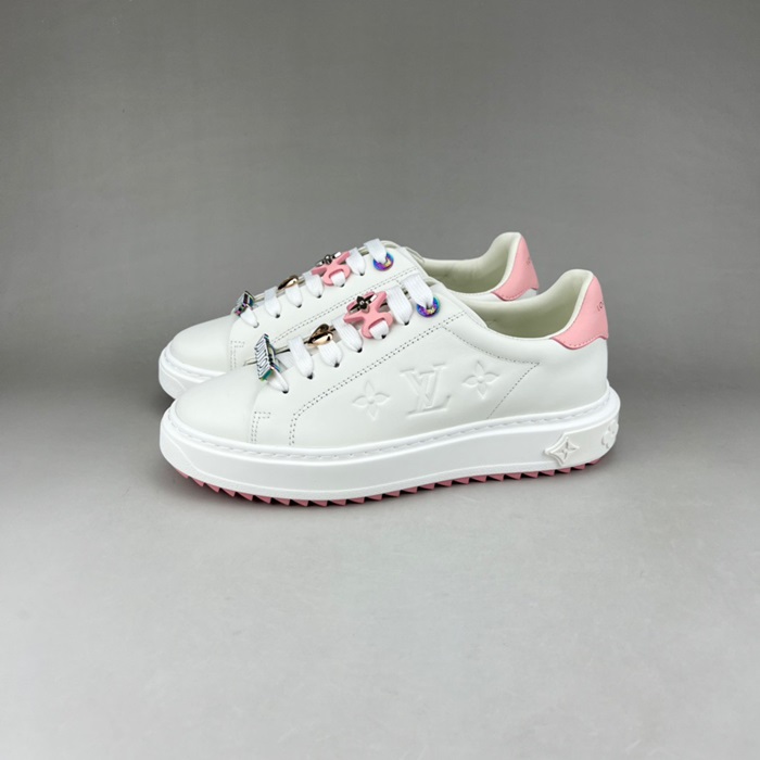 ルイヴィトンユニセックスホワイトスニーカーu05039