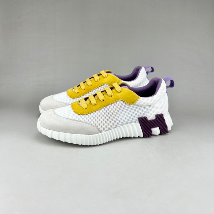 エルメスメンズクラシックイエロースニーカーr0810