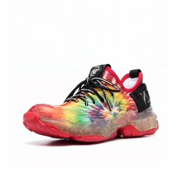 フィリッププレインメンズカジュアルレッドスニーカーi0152