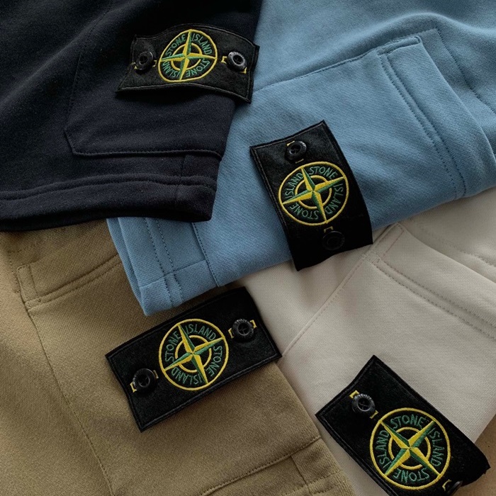 ストーンアイランドメンズカジュアルブルーショートパンツo0482