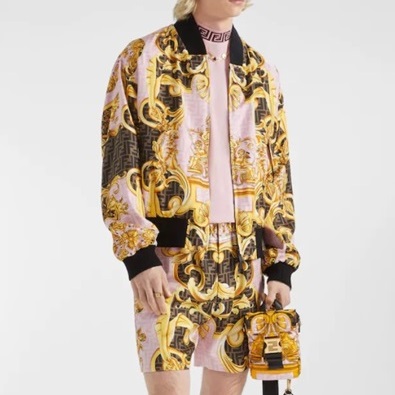 ヴェルサーチェメンズカジュアルイエロージャケットr01259