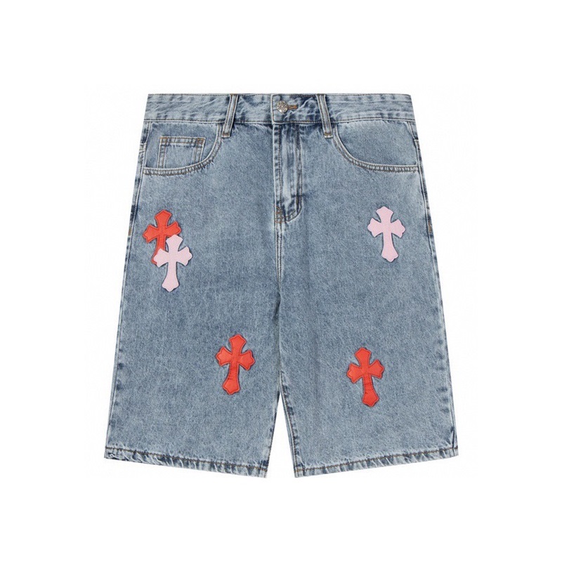 クロムハーツメンズトレンディブルーショートパンツr0459