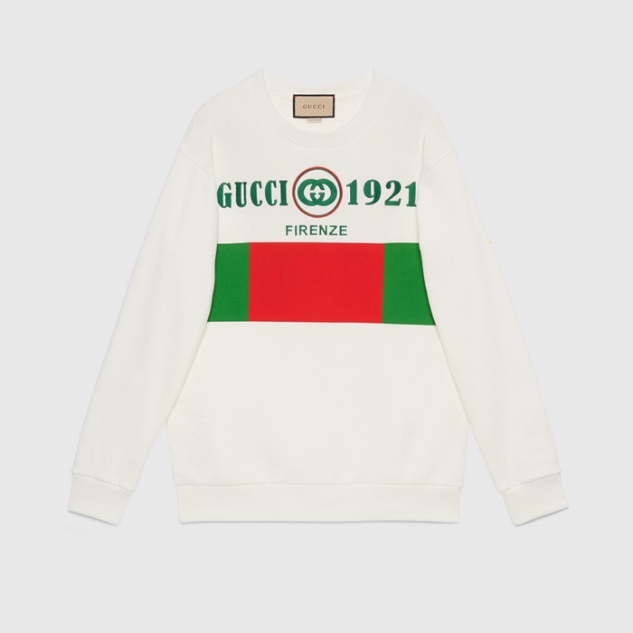 グッチユニセックスカジュアルレッドスウェットシャツc04984