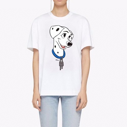 ジバンシィメンズクルーネックホワイト半袖Tシャツv0788