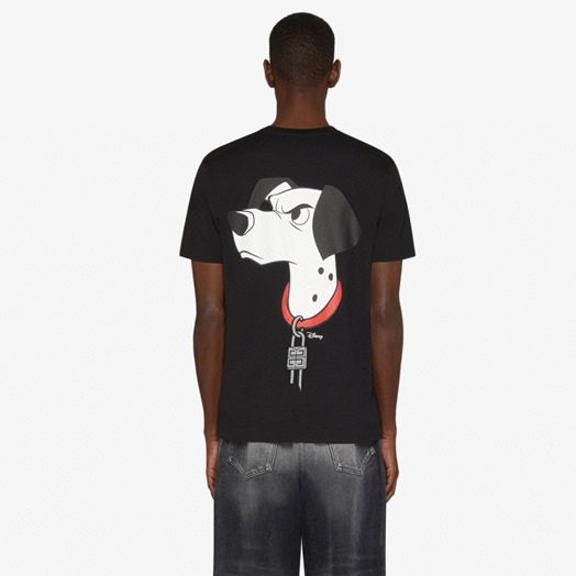 ジバンシィメンズクルーネックブラック半袖Tシャツv0790