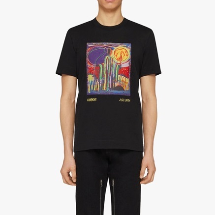 ジバンシィメンズクルーネックブラック半袖Tシャツv0791