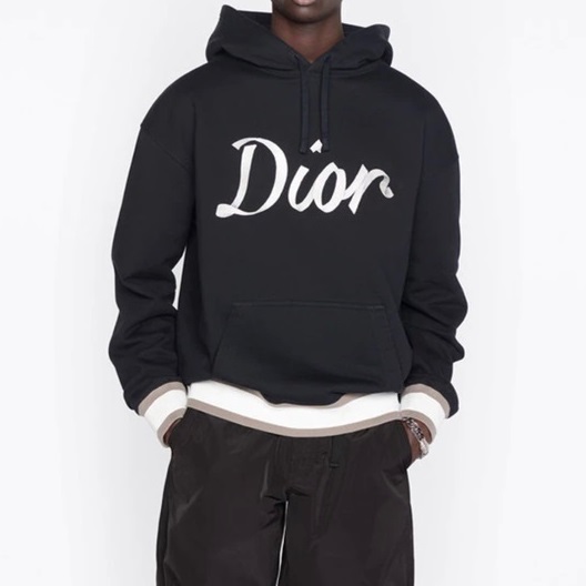 ディオールメンズベーシックブラックフーディo01986